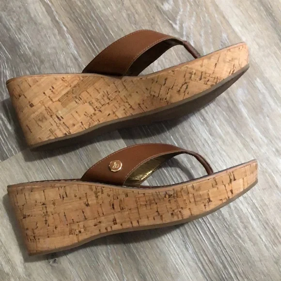 Sam Edelman cork Platform Thong Sandals. - Picture 3 of 11